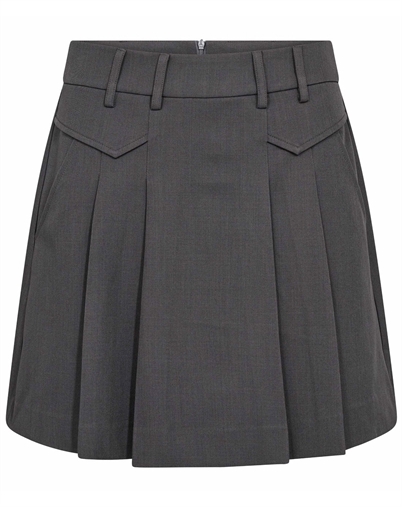 Co'Couture - LunaCC Pocket Pleat Mini Rock - Dark Grey